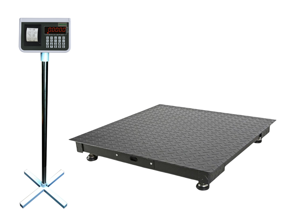 Industrial iron floor scale
